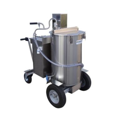 100L chariot portable pour bébés vaches avec pistolet de remplissage de lait frein électromagnétique
