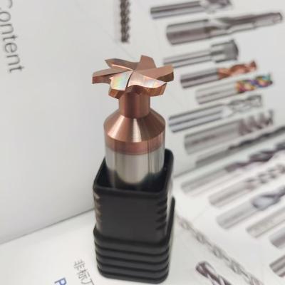 High Precision Carbide T Slot Milling Cutter 6 Flutes End Mill For Assembly Platforms