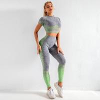 O azul Variegated a ioga sem emenda Stretchable ajusta o desgaste sustentável da ioga de Eco