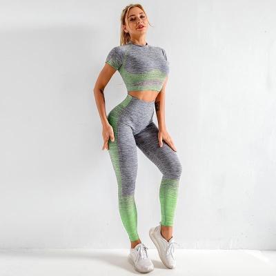 O azul Variegated a ioga sem emenda Stretchable ajusta o desgaste sustentável da ioga de Eco