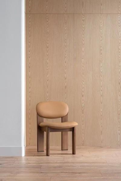 Italian Style High-end Genuine Leather Modern Hotel Leisure Dinning Chair