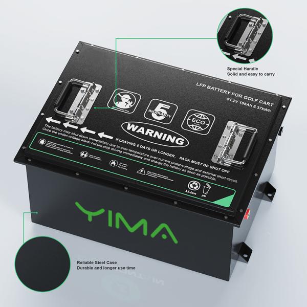 36v 48v 60v 72v 50ah 100ah 200ah Electric Golf Cart Lithium Battery Customized