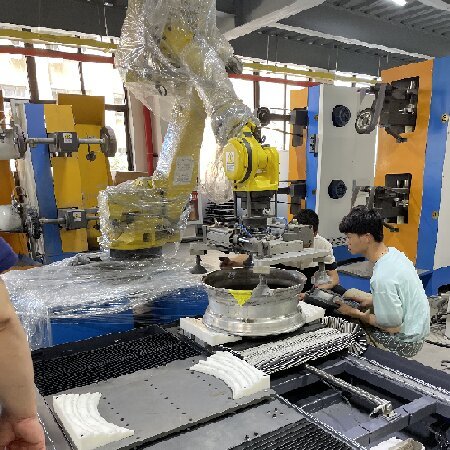 Intelligent Constant Force Robot Grinding Machine 6 Axis For Alloy Wheel Hub
