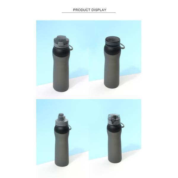 Food Grade 650ML Collapsible Silicone Water Bottle