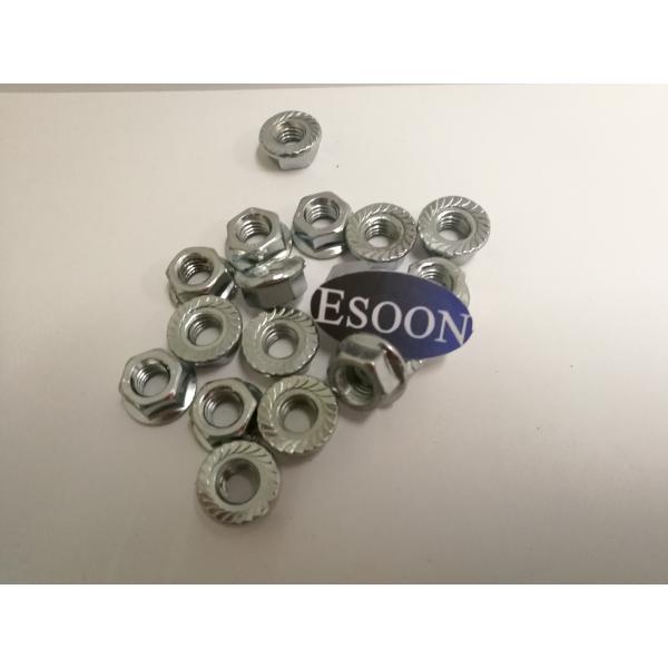 M8 Hex flange nuts DIN6923 ISO4161 Steel Grade 8 Zinc coating surface
