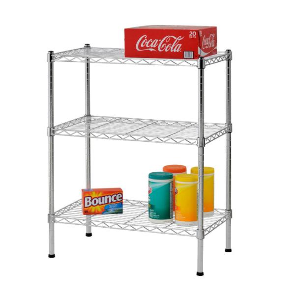 3 Tier Lightweight Home Wire Shelving Rack Unit Garage Storage Organizer