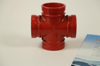 Connection Threaded 4 Way Cross Pipe Fitting Polished Surface