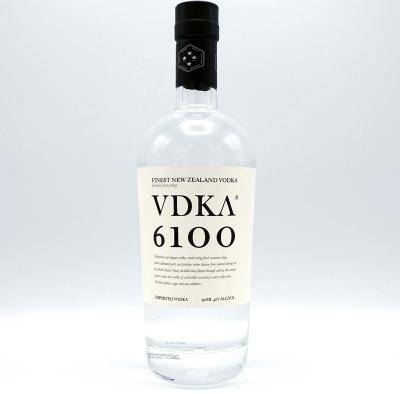 Flint Glass Oval Empty Vodka Bottle Decal Label 1000ml 1750ml 3000ml
