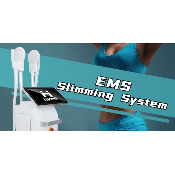 EMS+RF Body Slimming Machine 2 Handles Multi Area Treatment High Throughput