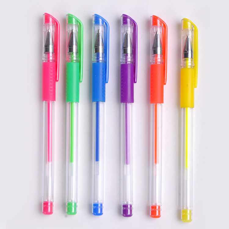 High Quality Wholesale Fluorescence Multi-colored Classic Signature Pen Set