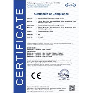 Guangzhou Canyi Electronic Technology Co., Ltd Сертификации