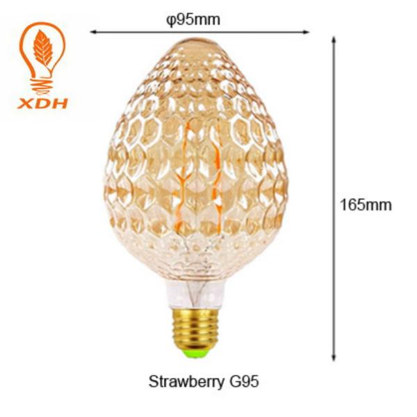 Клубника шариков светлая 160Lm 4W нити OEM декоративная