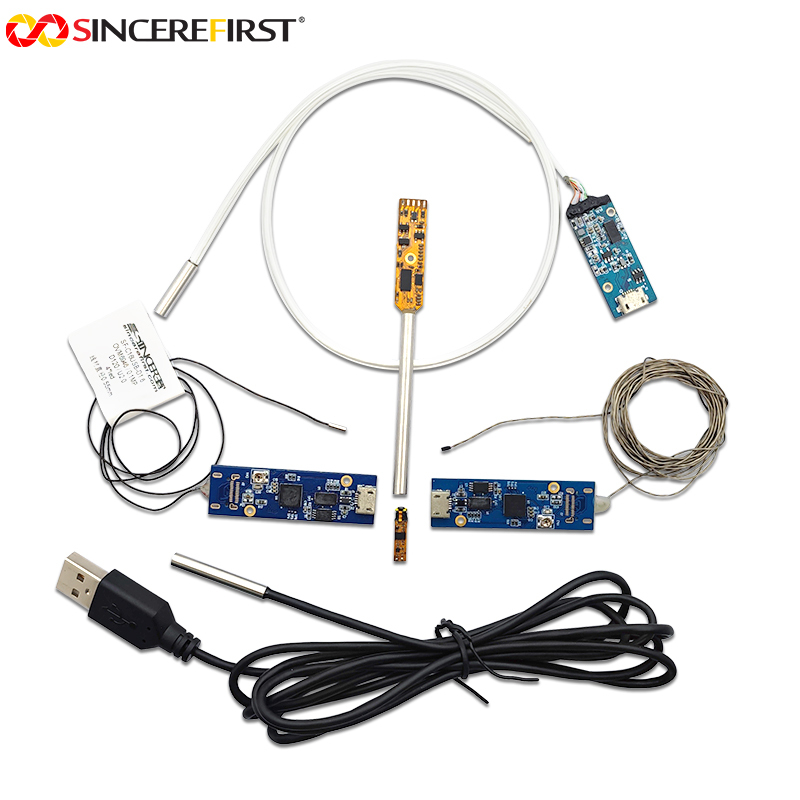 Triple-Lens USB Endoscope Camera for Two-View Pipe Inspection