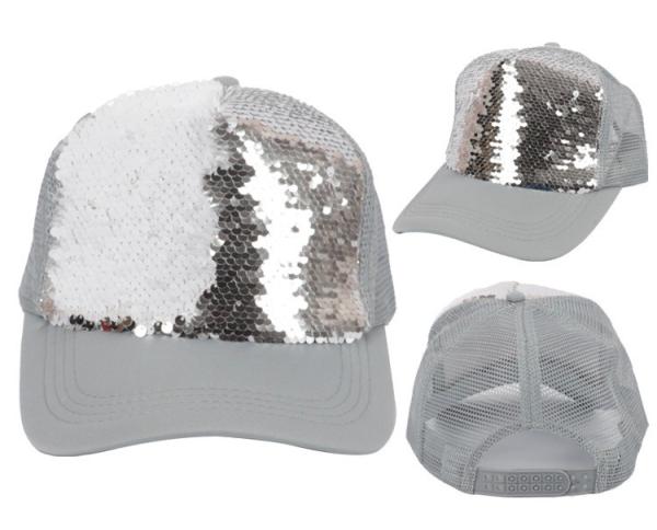 Customized Sequin Sublimation Baseball Cap For Photo Printing
