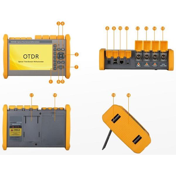 FHO5000 FTTH Fiber Optic Tools OTDR Manual Optical Time Domain Reflectometer