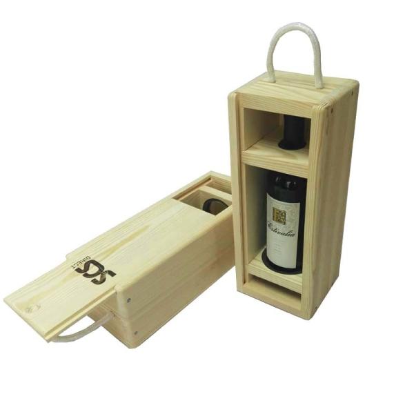 Wooden Empty Wine Gift Boxes Customized  Logo 34*13.3*12cm With Top Grade 