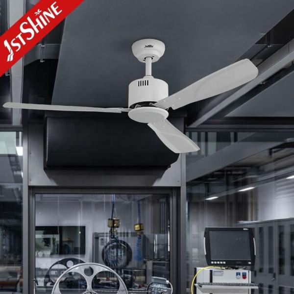 Estilo moderno 50 polegadas lâminas de ferro Metal ventilador de teto com controle remoto de 1stshine