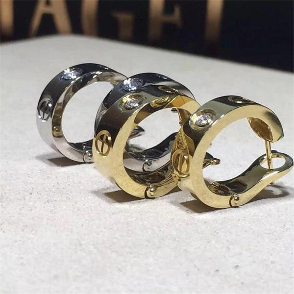 C love series diamond earring 18k gold  white gold yellow gold rose gold bracelet  Jewelry factory in Shenzhen, China