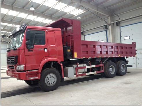 6X4 Heavy Duty Dump Truck Engine With Strengthen Bumper Ten Wheel Tipper