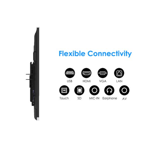 3840x2160 86 Inch Interactive Whiteboard Smart Panel For Classroom
