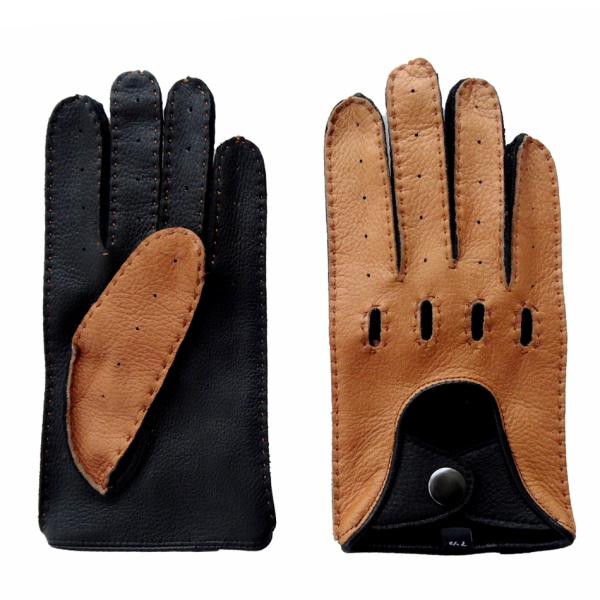 Fashion Lined Driving Gloves , Customized Leather Motorcycle Gloves