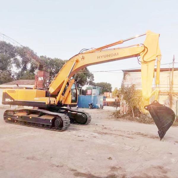 30 Ton Used Hyundai 305 Excavator in Shanghai Original Hydraulic Pump Health Condition