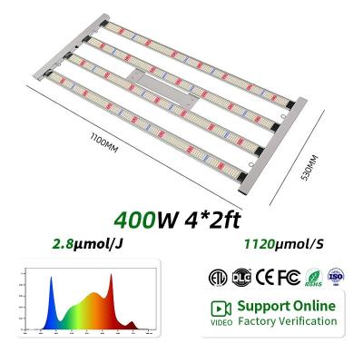 400W Grow Lights LED Commercial Full Spectrum Wholesale SAMSUNG Grow Lights 4 Bar pour la croissance à l' intérieur
