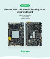 O EDP de LVDS encaixou o cartão-matriz do androide da placa de sistema RK3399 GPIO UART TTL