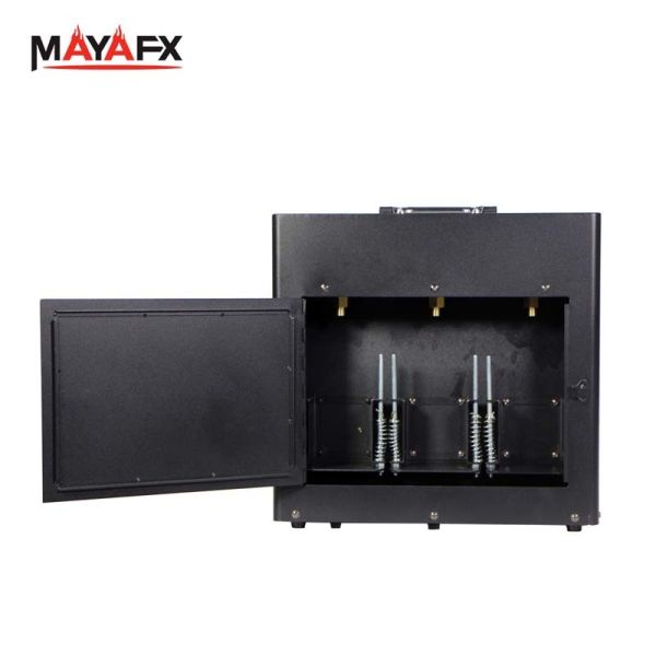 Mini Triple Flame Machine with DMX512 Control and Triple-Nozzle Design for 1-3m Flame Height in DJ Shows