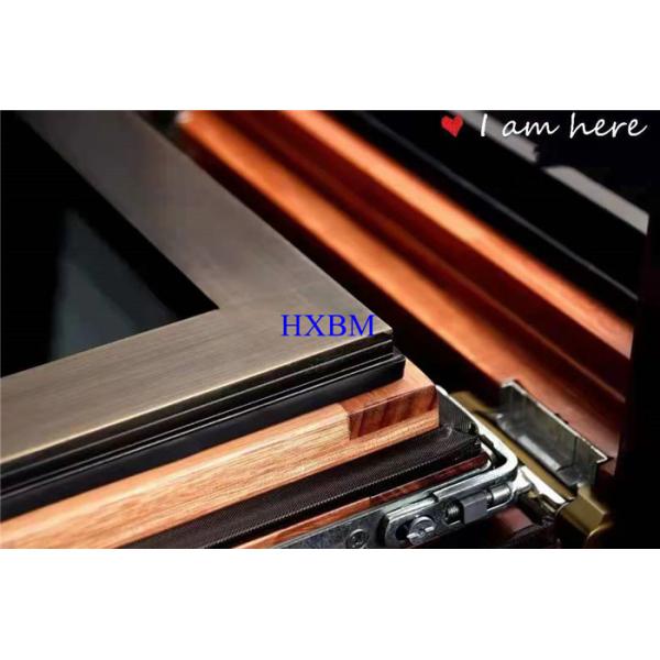 Древесина Windows ветра устойчивая алюминиевая одетая для проекта строительства