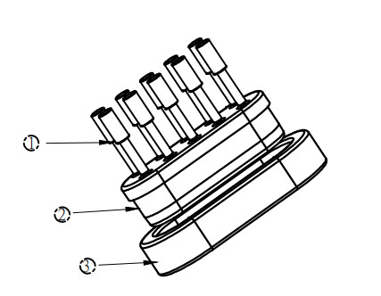 Double Row 10Pin Pogo Pins Magnetic Cable USB Connector With 1M PVC Cable