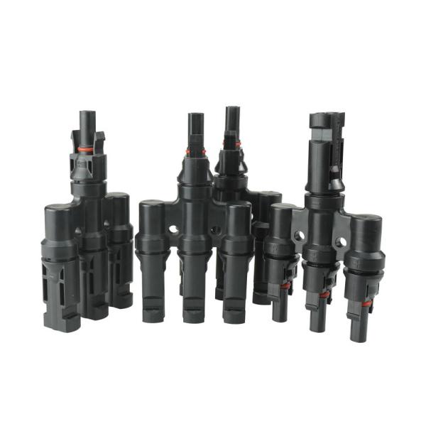 Corrente 30A Conector de ramificação solar de cobre IP67 Contatos revestidos de estanho