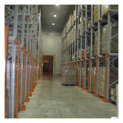 Multi Layer Storage Drive In Pallet Rack System , Cold Room Pallet Shuttle Racking