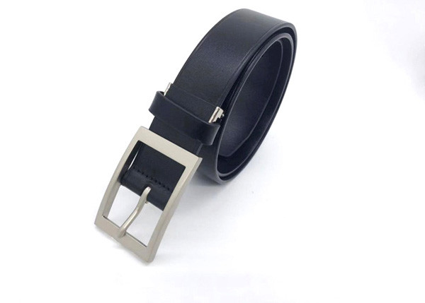 Пояс классических людей случайный кожаный с цветом одиночной пряжки Prong серебряным