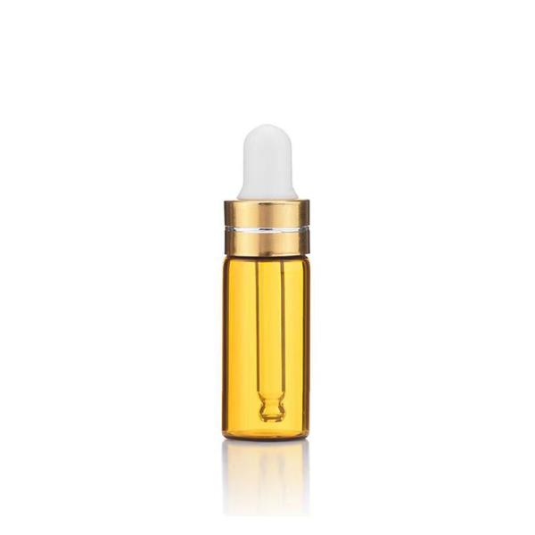 Bouteille en verre d' huile essentielle claire de 20 ml avec bouchon à vis
