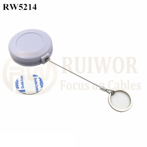 RW5214 Round Anti Theft Retractor Plus With Demountable Key Ring