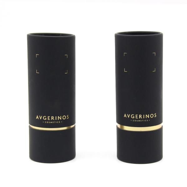 Cylinder Kraft Cardboard Tube Gift Box , Round Kraft Paper Tube With Embossing Stamping