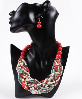 European and American fashion bohemian retro twist woven beads necklace / Necklaces