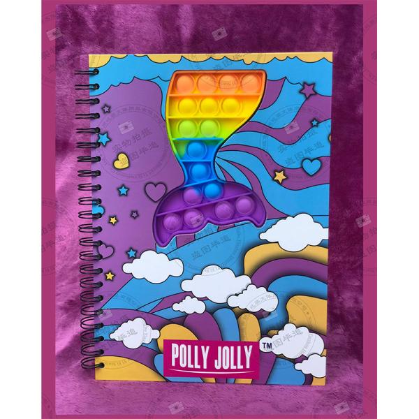 Школьные офисные аксессуары твердое покрытие спиральный блокнот с прочным силиконовым покрытием