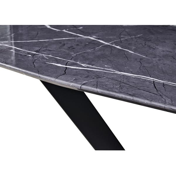 Abrasion Resistance Rock Slate Hotel Dining Table