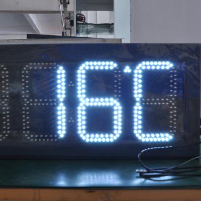 Outdoor 12 Inches LED Time and Temperature Display Panel for 8-72 Digit Height
