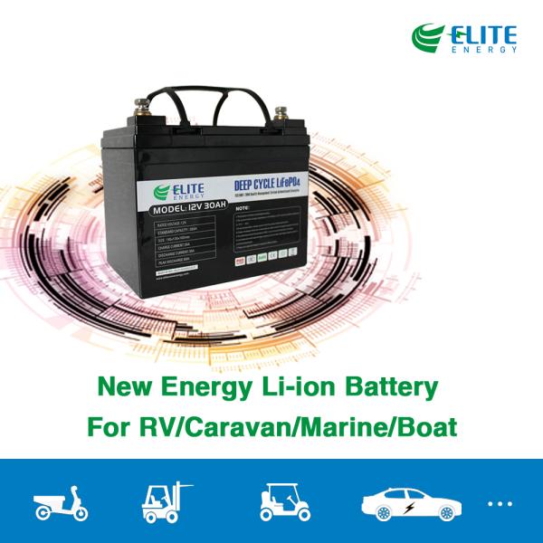 LFP recargable 12V 30Ah Li Iron Phosphate Battery Built en BMS