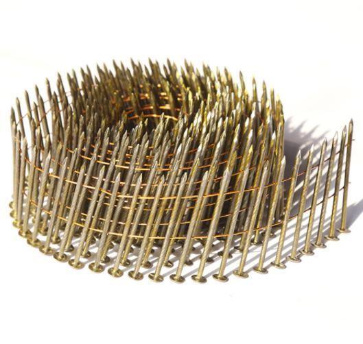 0.090 Galvanized Coil Nail Safety 15 Degree Wire Collated Coil Nails