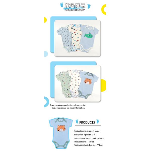 New 2023 kids clothing wholesale Short Sleeve Boy And Girls Newborn Baby Romper Clothes Bodysuits Toddler Clothing