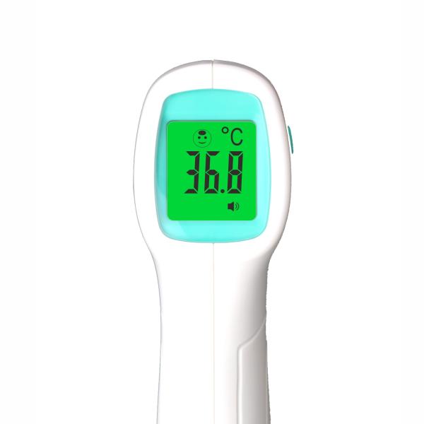 Tri Color Backlight LCD Digital Infrared Thermometer With Fever Alarm