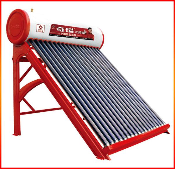 5TUBES-50TUBES Low Pressure Vacuum Tube Solar Water Heater in White for High Capacity