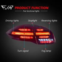 Para Porsche Cayenne 958.1 2011-2014 Luzes traseiras de LED Novas luzes traseiras de carro fluindo Luz de sinal de viração Plug And Play