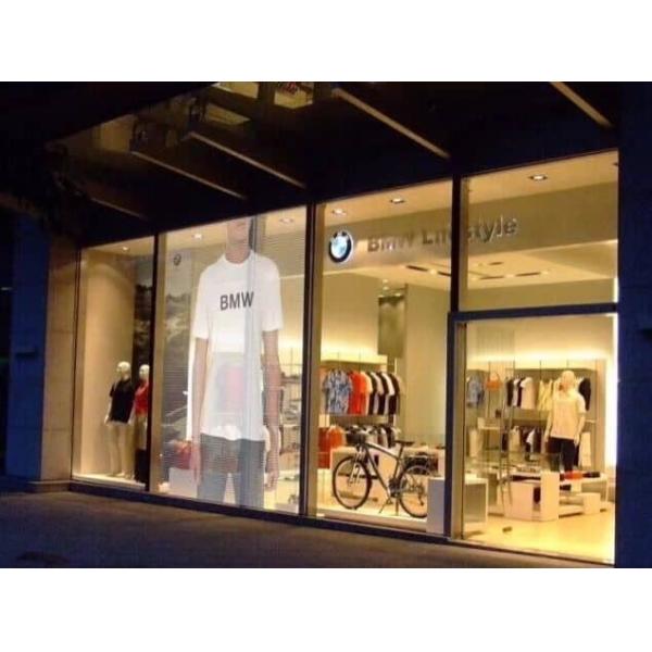 Стеклянная прозрачная толщина занавеса 72mm СИД P15 для магазина 4S