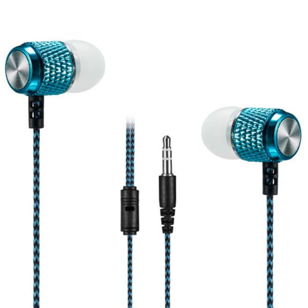 Nylon Braided Hifi Noise Cancelling Corded Earbuds IPX5 Waterproof Sport Hifi Headset