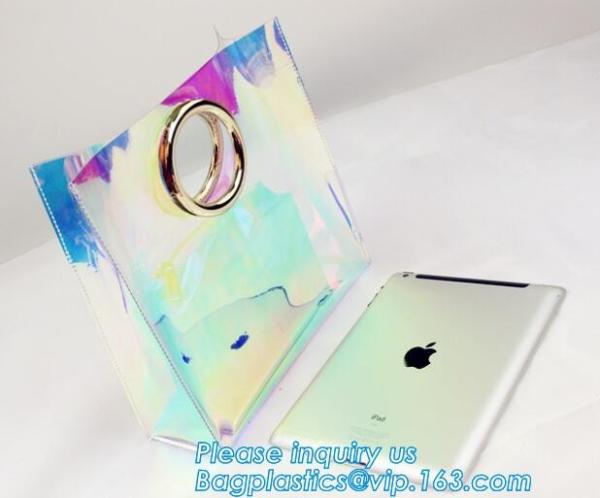 Neon Laser Shopping Bag Tote Bag, PVC bag/handbag for shopping/traveling bag, fashion purses and ladies handbag, PURSE